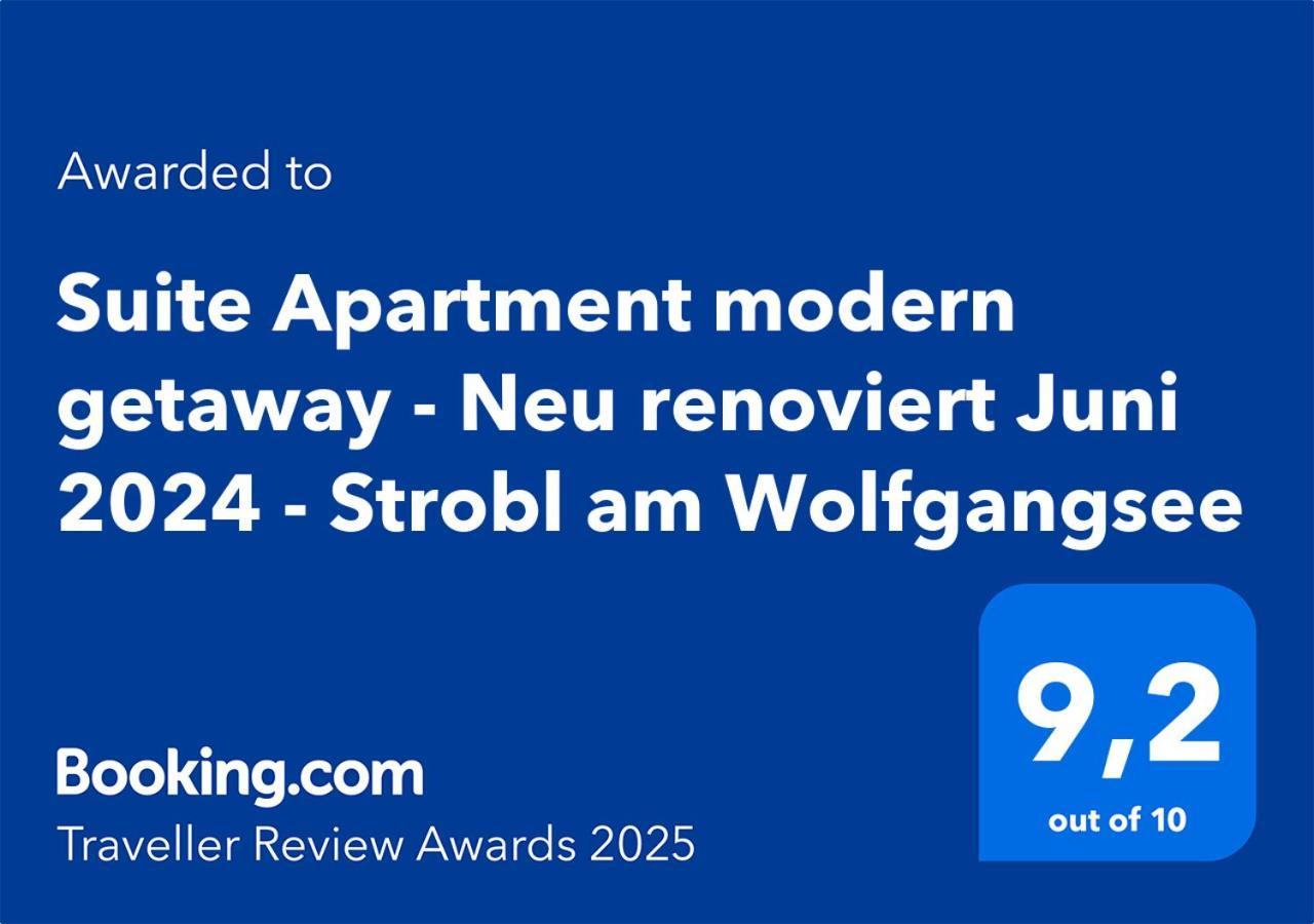 Suite Apartment Modern Getaway - Neu Renoviert - Strobl Am Wolfgangsee 외부 사진